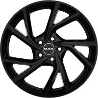 MAK Kassel 7x17 5x100 ET38, melns