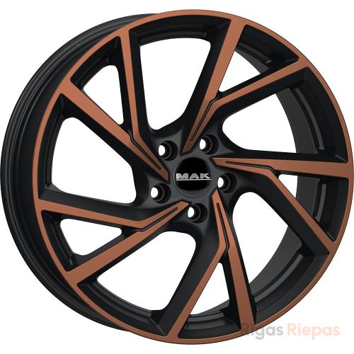 MAK Kassel 8.5x20 5x112 ET30, melns un bronzas