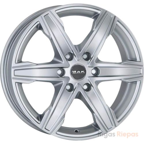 MAK King 6 8x18 6x130 ET54, sudraba