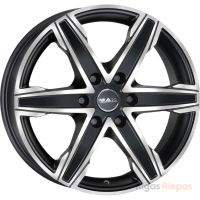 MAK King 6 6.5x16 6x139.7 ET20, melns (Ice Black)