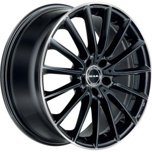 MAK Komet 8x19 5x112 ET33, black · polished (Black Polished Lip)