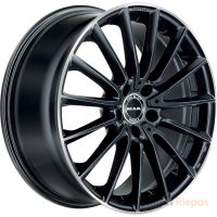 MAK Komet 9x18 5x112 ET42, melns · pulēts (Gloss Black Mirror Ring)