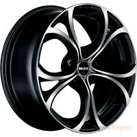 MAK Lario 8x18 5x110 ET34, black · polished (Black Mirror)