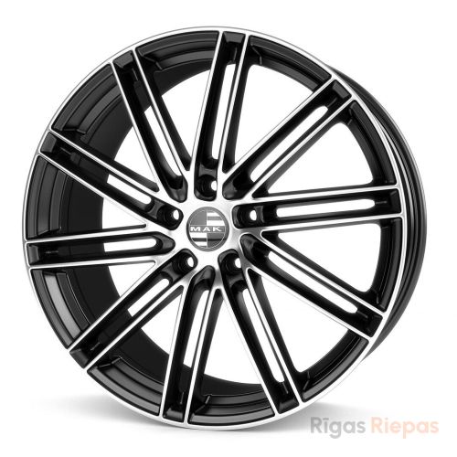 MAK Leipzig-D 10.5x20 5x112 ET19, black · polished (Black Mirror)