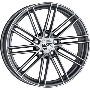 MAK Leipzig 9x20 5x130 ET50, anthracite · polished (Gun Met Mirror Face)