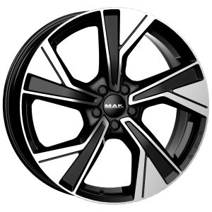 MAK Malmoe 9x19 5x108 ET53, black · polished (Black Mirror)