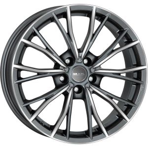MAK Mark 7.5x17 5x120 ET34, anthracite · polished (Gun Met Mirror Face)