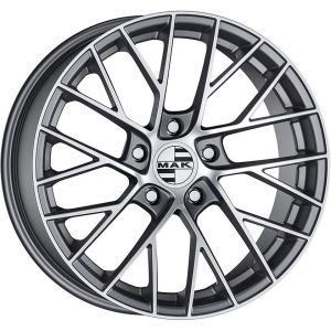 MAK Monaco-D 11x19 5x130 ET65, antracīta · pulēts (Gun Met Mirror Face)