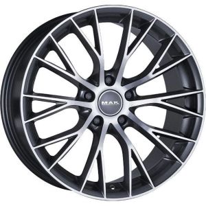MAK Munchen 9x18 5x120 ET20, anthracite · polished (Gun Met Mirror Face)