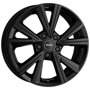 MAK Qvarz 7x17 5x100 ET39, melns