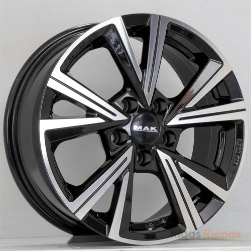 MAK Qvarz 7x17 5x100 ET39, black · polished