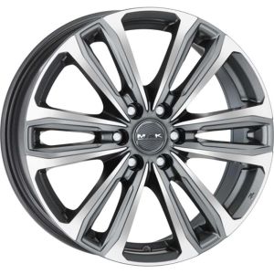 MAK Safari 6 8x18 6x130 ET53, anthracite · polished (Gun Met Mirror Face)