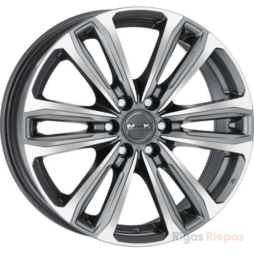 MAK Safari 6 7.5x17 6x139.7 ET25, антрацитовый · полированный (Gun Met Mirror Face)
