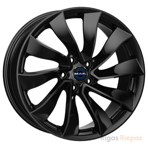 MAK Solar 8.5x19 5x114.3 ET38, melns · spīdīgs