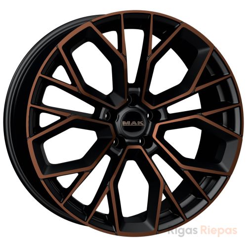 MAK Stilo-D 10x21 5x112 ET38, melns un bronzas