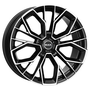 MAK Stilo-D 9.5x19 5x110 ET42, black · polished (Black Mirror)