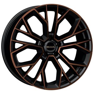 MAK Stilo-D 10x21 5x112 ET38, чёрный и бронзовый
