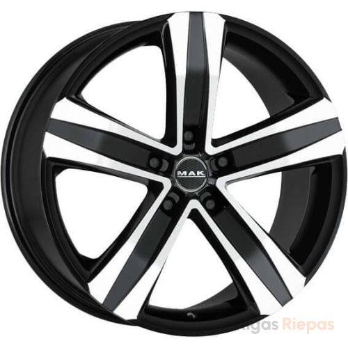 MAK Stone 5 7x17 5x118 ET40, чёрный · полированный (Black Mirror)