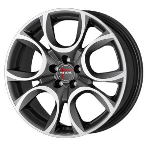 MAK Torino W 6.5x16 4x108 ET32, antracīta · pulēts (Gun Met Mirror Face)