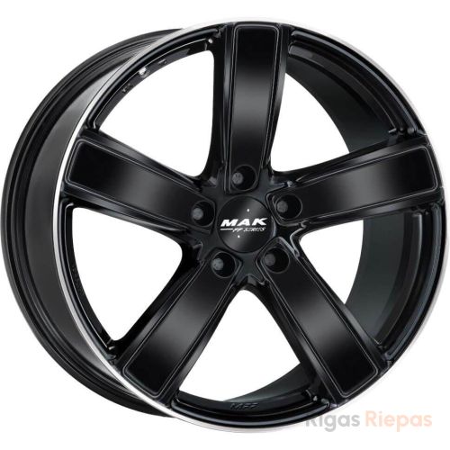 MAK Turismo-D-FF 10.5x20 5x130 ET64, black · polished (Gloss Black Mirror Ring)