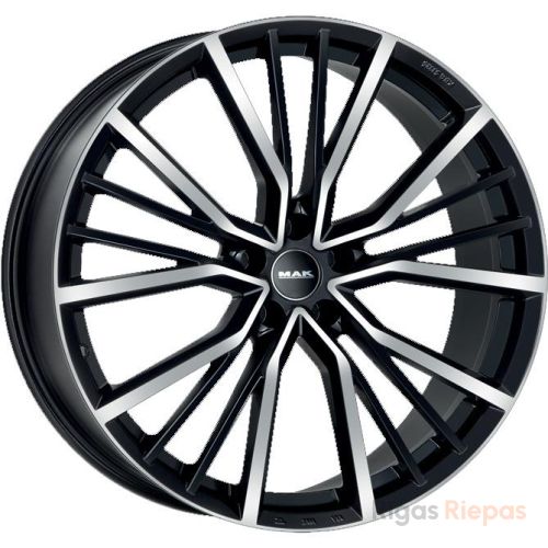 MAK Union 8x18 5x112 ET45, melns · pulēts
