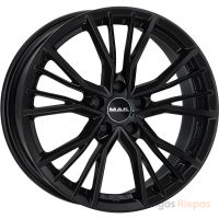 MAK Union 7x17 5x100 ET38, melns · spīdīgs