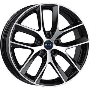 MAK Voltage 8.5x19 5x114.3 ET40, black · polished (Black Mirror)