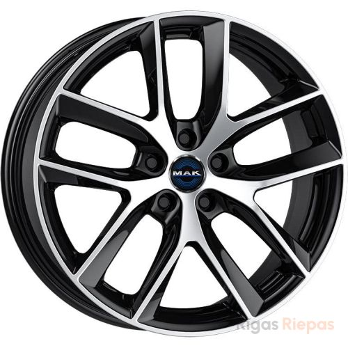 MAK Voltage 8.5x19 5x114.3 ET40, melns · pulēts (Black Mirror)