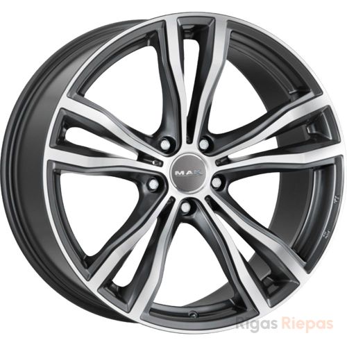 MAK X-Mode 11.5x21 5x120 ET38, anthracite · polished (Gun Met Mirror Face)