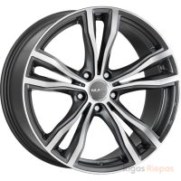 MAK X-Mode 11.5x21 5x120 ET38, anthracite · polished (Gun Met Mirror Face)