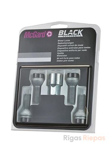McGard drošības skrūves M14x1.5x26.7, sfēra R13, atslēga 17 mm, melnas