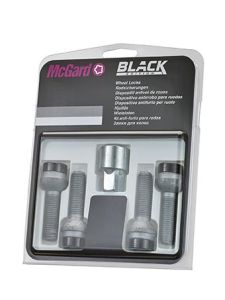 McGard drošības skrūves M14x1.5x45, sfēra R14, atslēga 17 mm, melnas