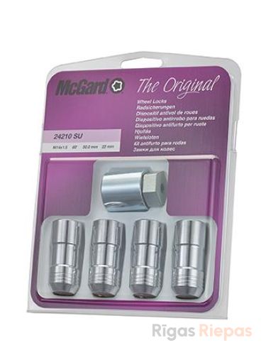 McGard drošības uzgriežņi M14x1.5x50, 60° konuss, atslēga 22 mm