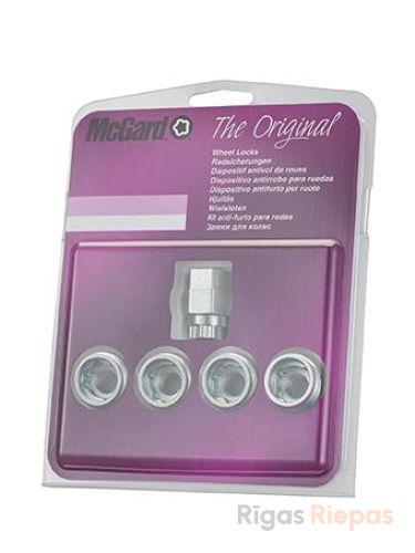 McGard гайки-секретки 1/2" UNF, конус 60°, ключ 21 мм