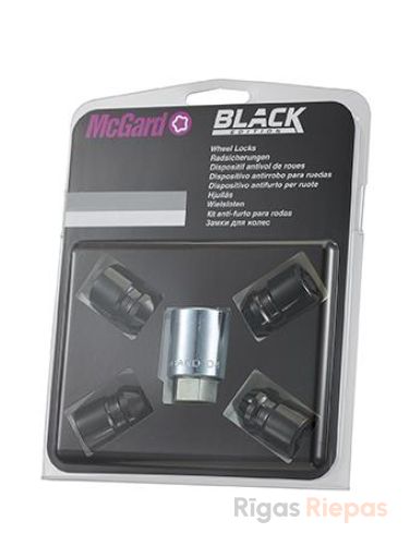 McGard гайки-секретки M12x1.25x32.5, конус 60°, ключ 21 мм, чёрные