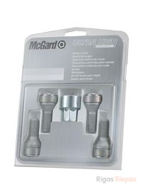 McGard locking wheel bolts M12x1.5x22.1, 60° cone, 17 mm key