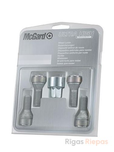 McGard locking wheel bolts M14x1.25x32, 60° cone, 17 mm key