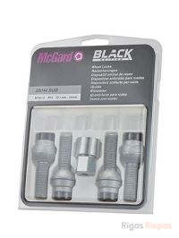McGard locking wheel bolts M14x1.5x37.1, ball R14, black