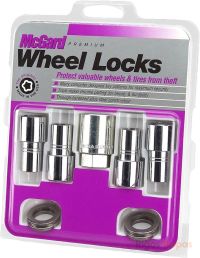 McGard locking wheel nuts M12x1.5, flat seat, 21 mm key