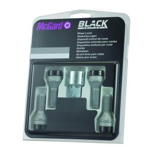 McGard секретки M14x1.5x30, конус 60°, ключ 17 мм, чёрные