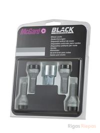 McGard секретки M14x1.5x27, конус 60°, ключ 17 мм, чёрные