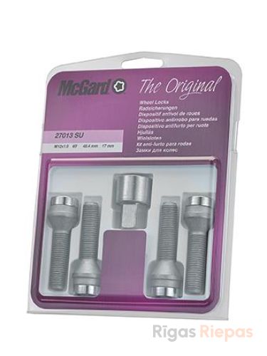 McGard секретки M12x1.5x42.1, конус 60°, ключ 17 мм
