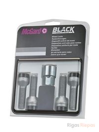 McGard секретки M14x1.25x47, конус 60°, ключ 19 мм, чёрные