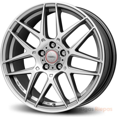 Momo Competizione 8x18 5x112 ET35, антрацитовый · полированный (Titan Silver Polished)