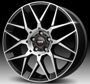 Momo REVENGE EVO 2.0 7x17 5x100 ET38, melns · pulēts