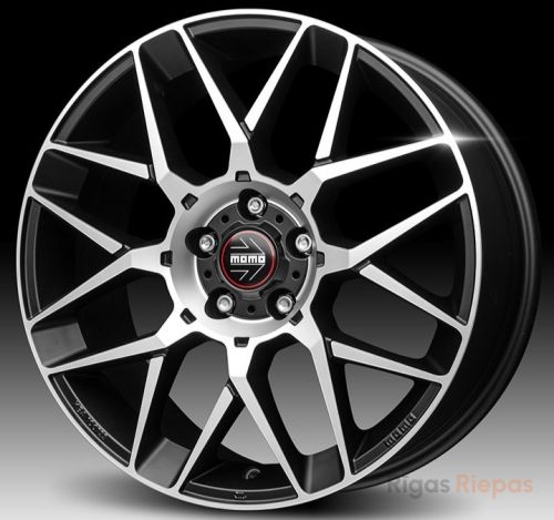Momo REVENGE EVO 2.0 7x17 5x100 ET38, melns · pulēts
