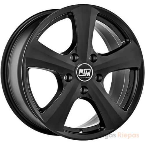 MSW 19 Van 6.5x16 5x120 ET51, melns · matēts