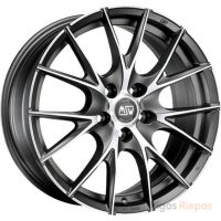 MSW 25 6x15 4x100 ET42, antracīta · pulēts (Matt Titanium Full Polished)