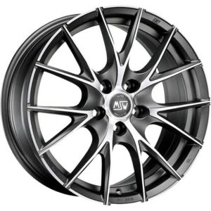 MSW 25 9x18 5x110 ET34, anthracite · polished (Matt Titanium Full Polished)