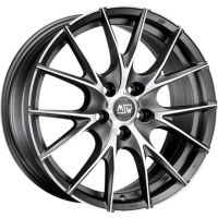 MSW 25 7x16 4x100 ET42, antracīta · pulēts (Matt Titanium Full Polished)